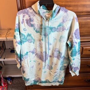 Victoria's Secret Tie-Dye Hoodie - Blue and Purple